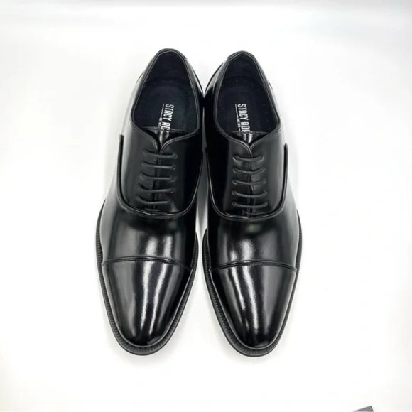 Stacy Adams Mens Kordell Black Leather Plain Cap Toe Oxfords Dress Shoes 7.5 NEW main image 9